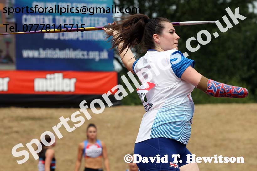 Womens javelin, Muller British Championships, Alexander Stadium, Birmingham. Photo: David T. Hewitson/Sports for All Pics